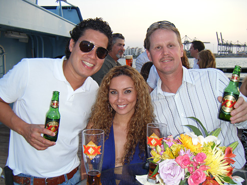 David, Anna and Dave aboard the Mothership Ocean