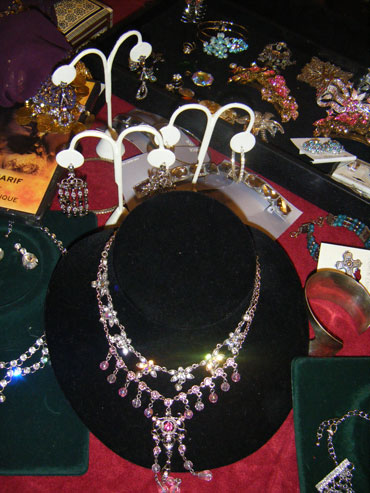 Custom jewelry on display